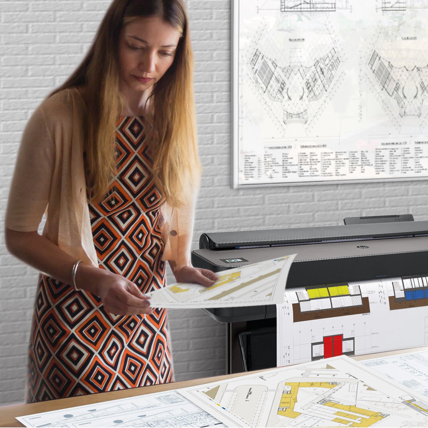 Plotter compacto para oficina